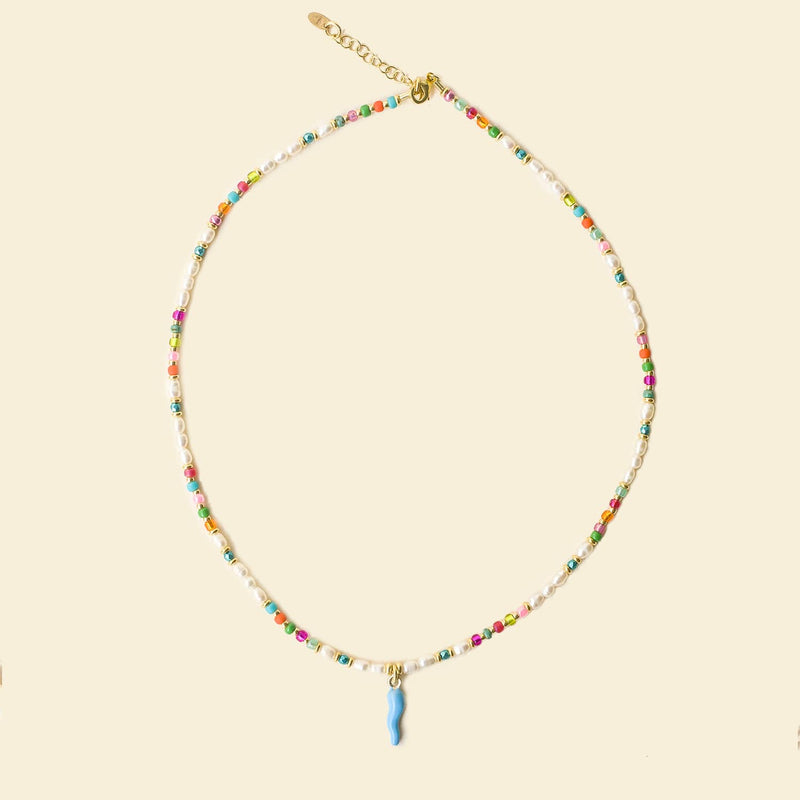 COLLANA CARTE NAPOLETANE SUMMER_CORNO AZZURRO-copia