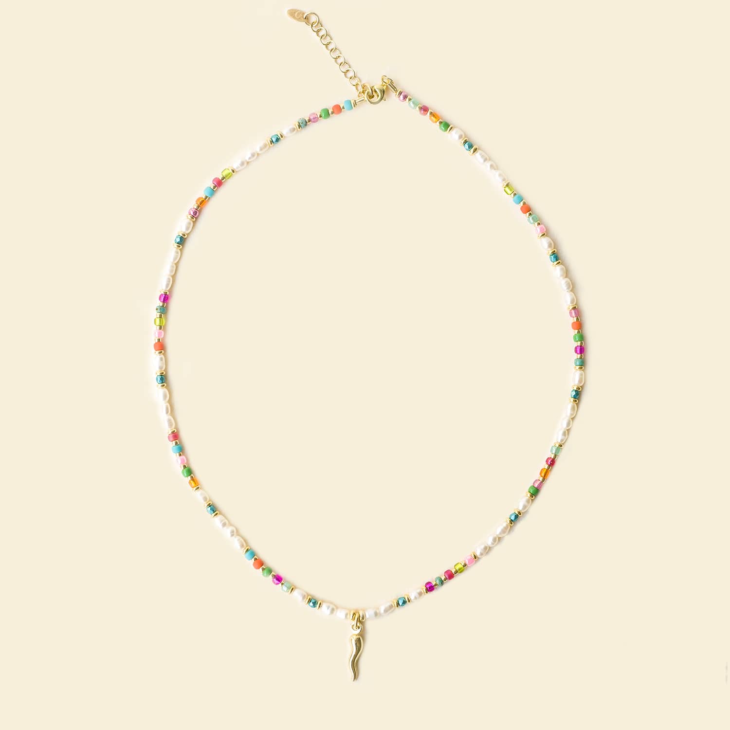 COLLANA CARTE NAPOLETANE SUMMER_CORNO ORO-copia