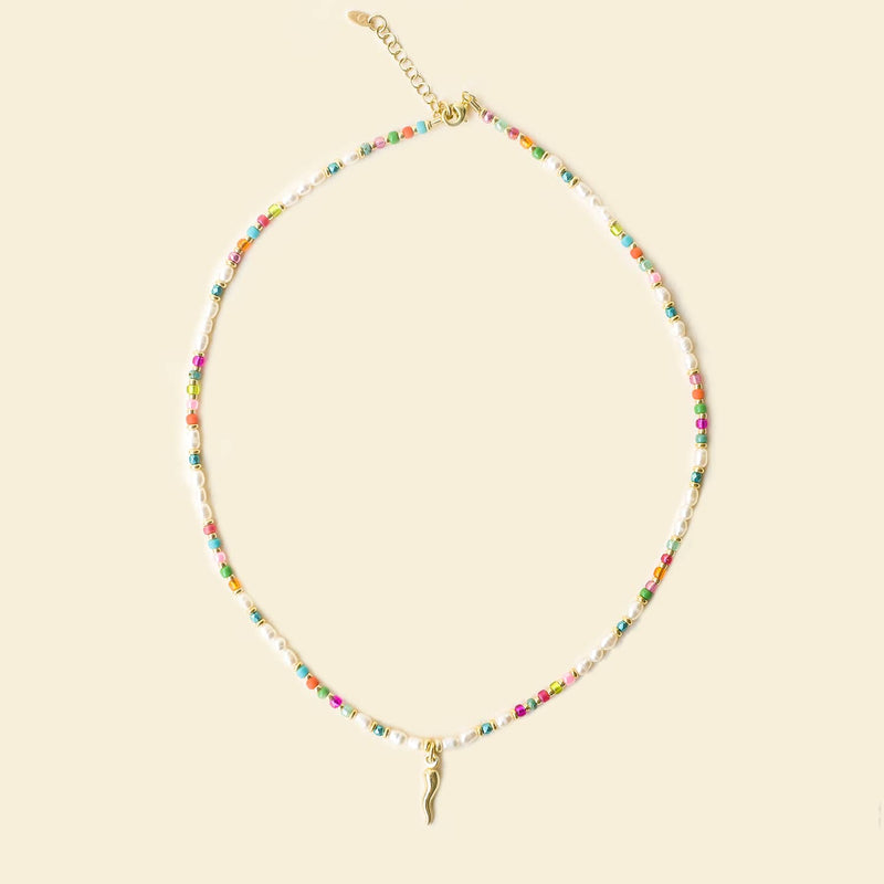 COLLANA CARTE NAPOLETANE SUMMER_CORNO ORO-copia