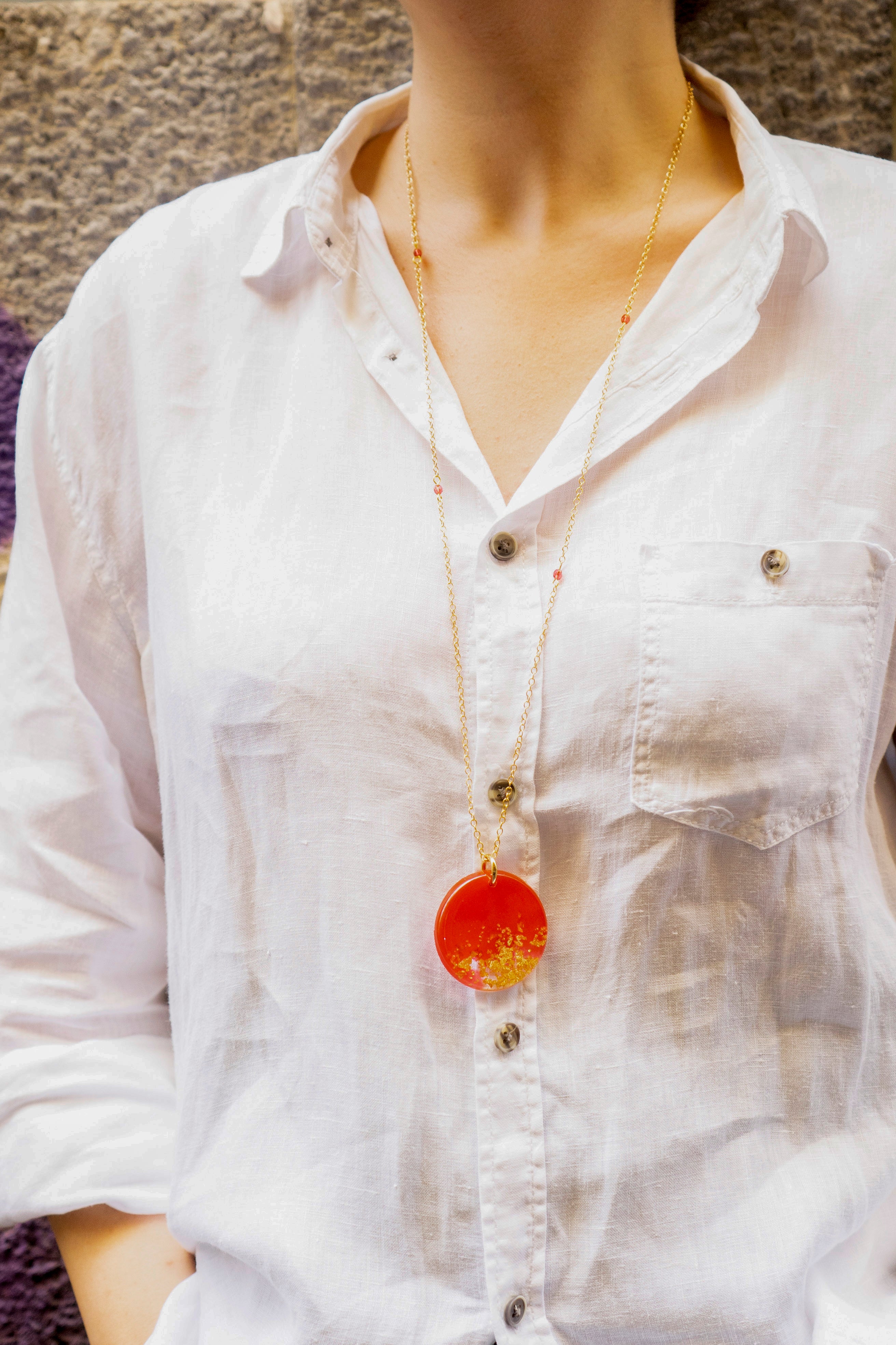 Bordeaux necklace