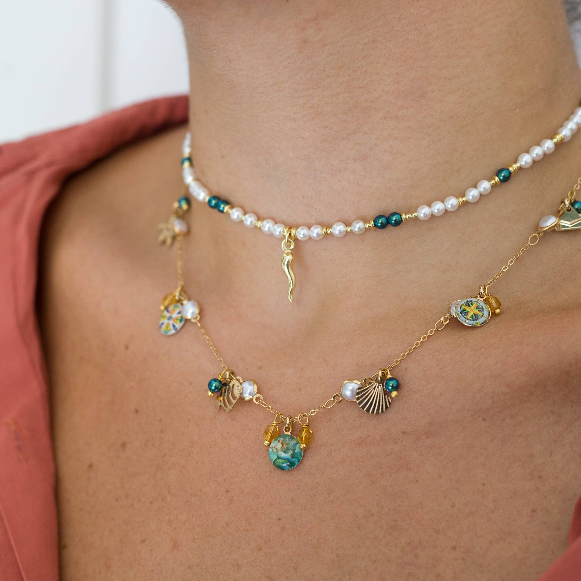COLLANA PERLE - indossat