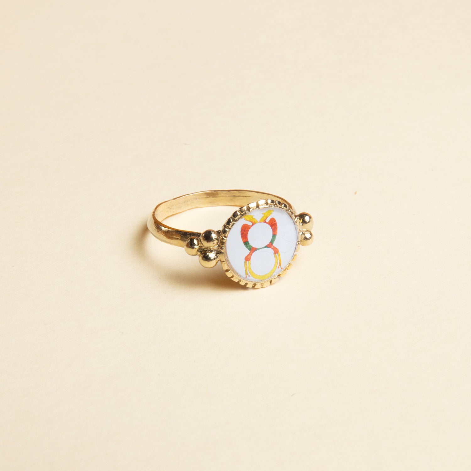anello tondo asso denari