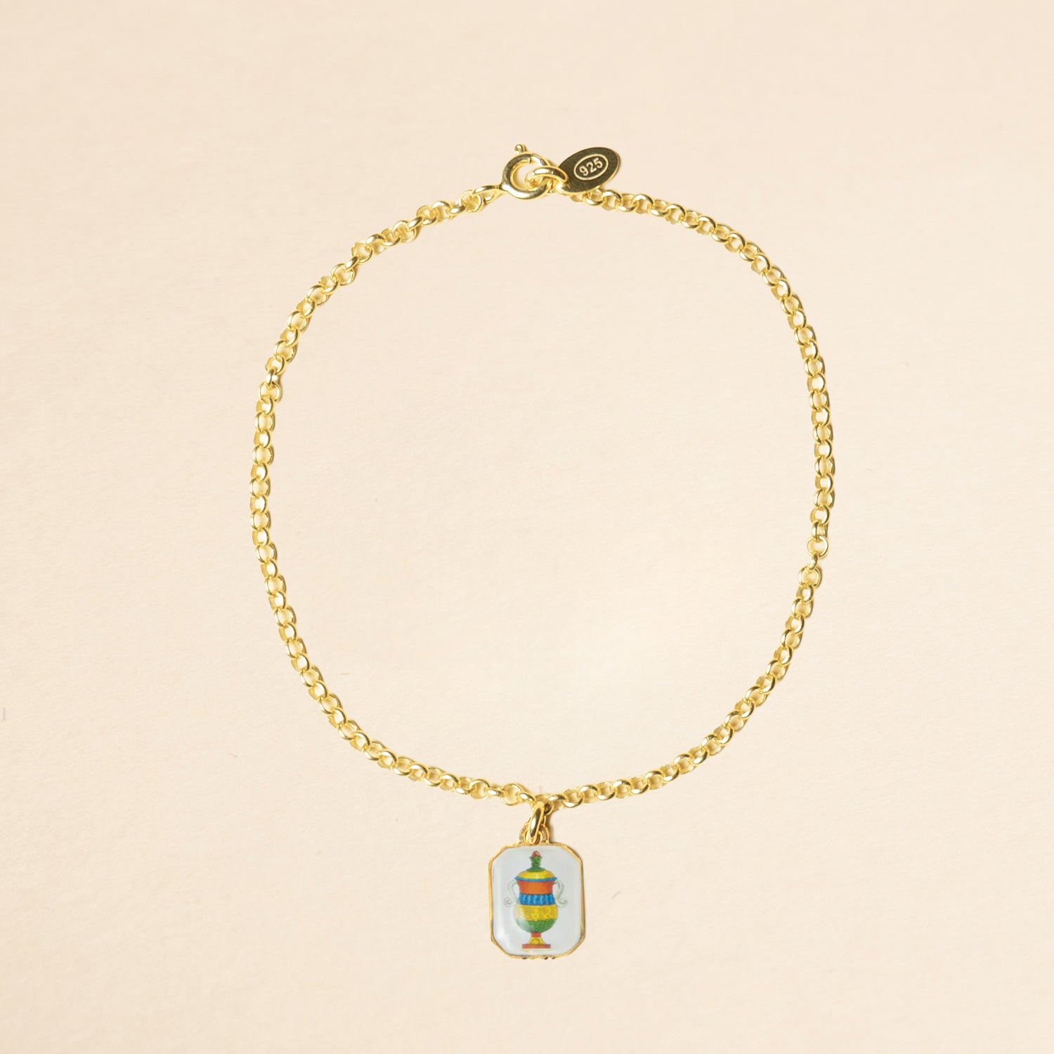 Bracciale Asso Carte Napoletane Dorato