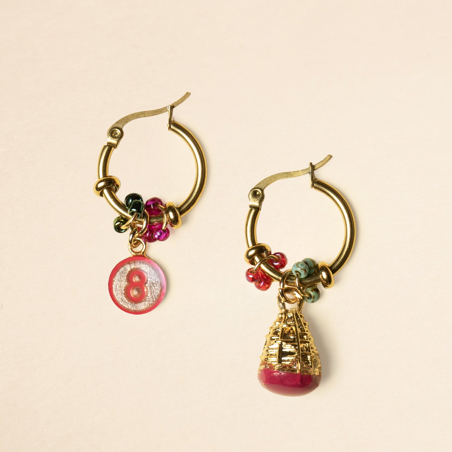 Short earrings - Tombola collection