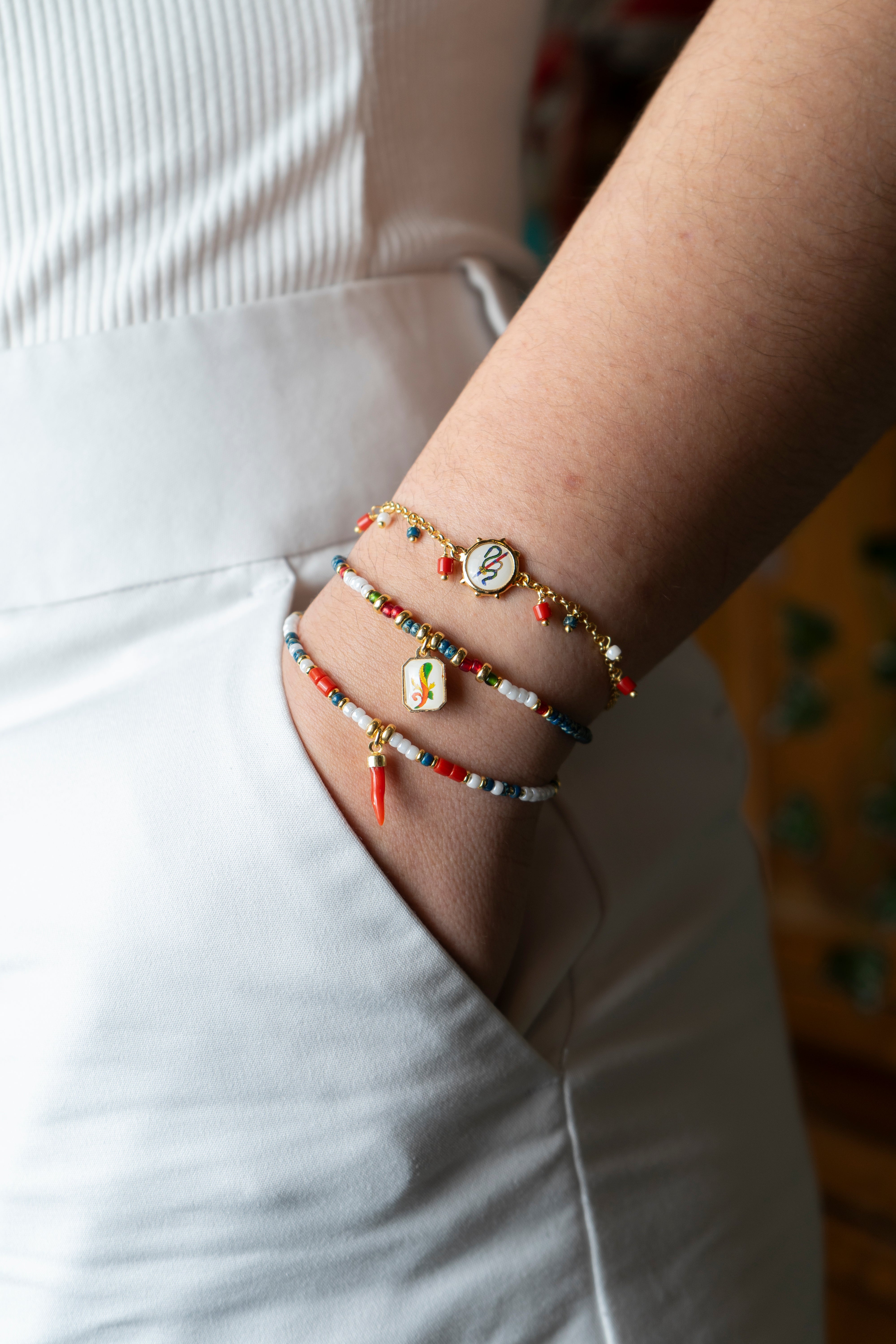 Miyuki Neapolitan Cards Bracelet