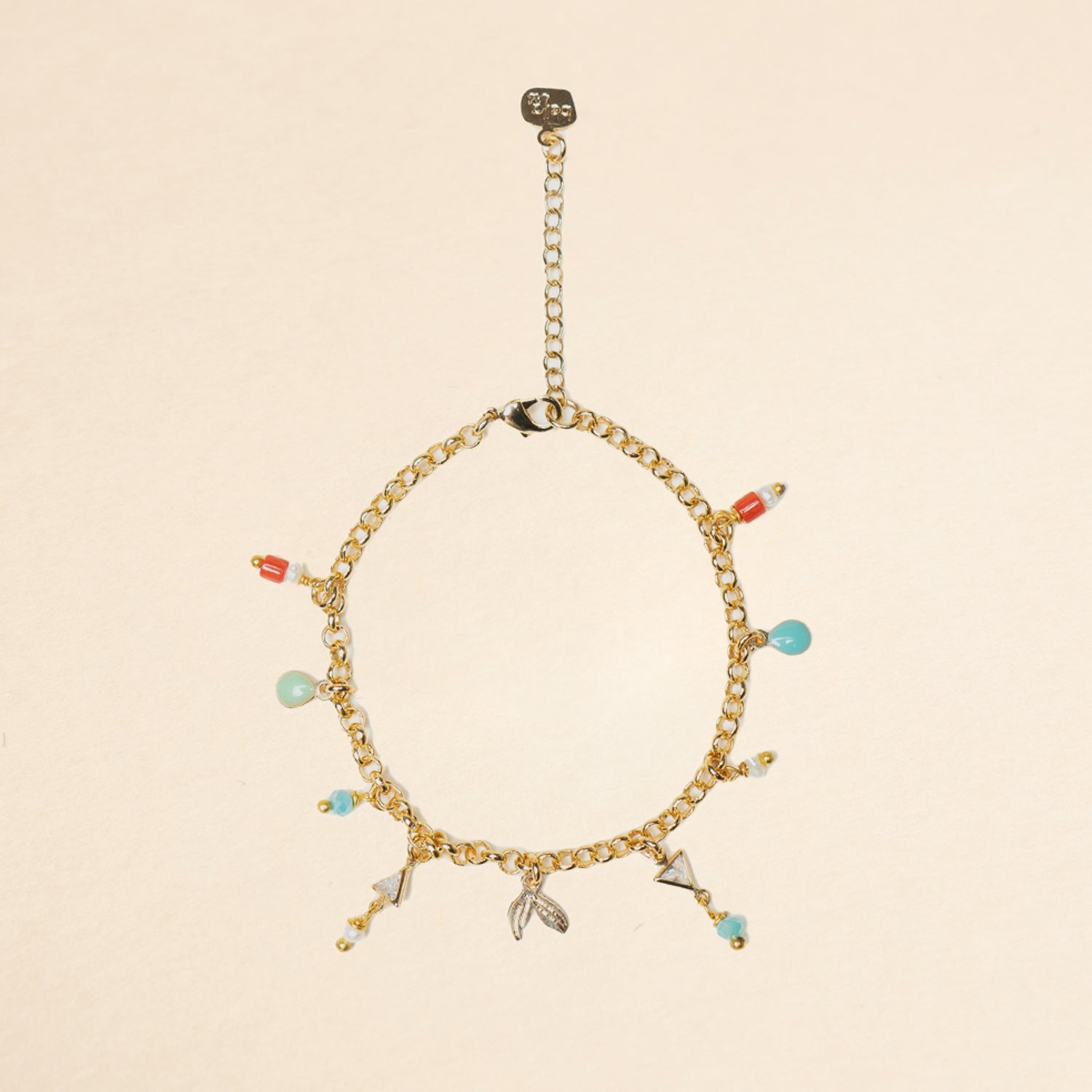 Bracciale Multicharms - Collezione Partenope in Rosso