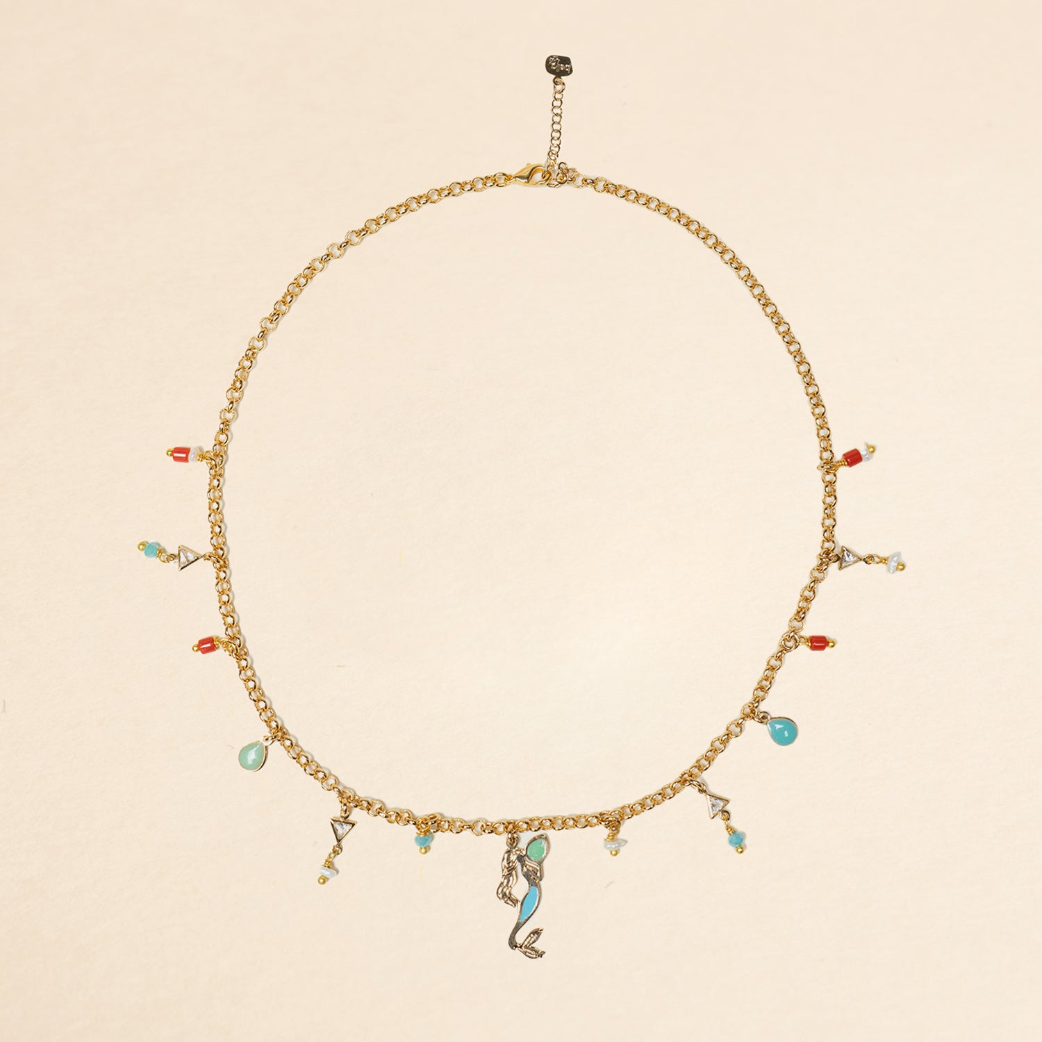 Collana Multicharms - Collezione Partenope in Rosso