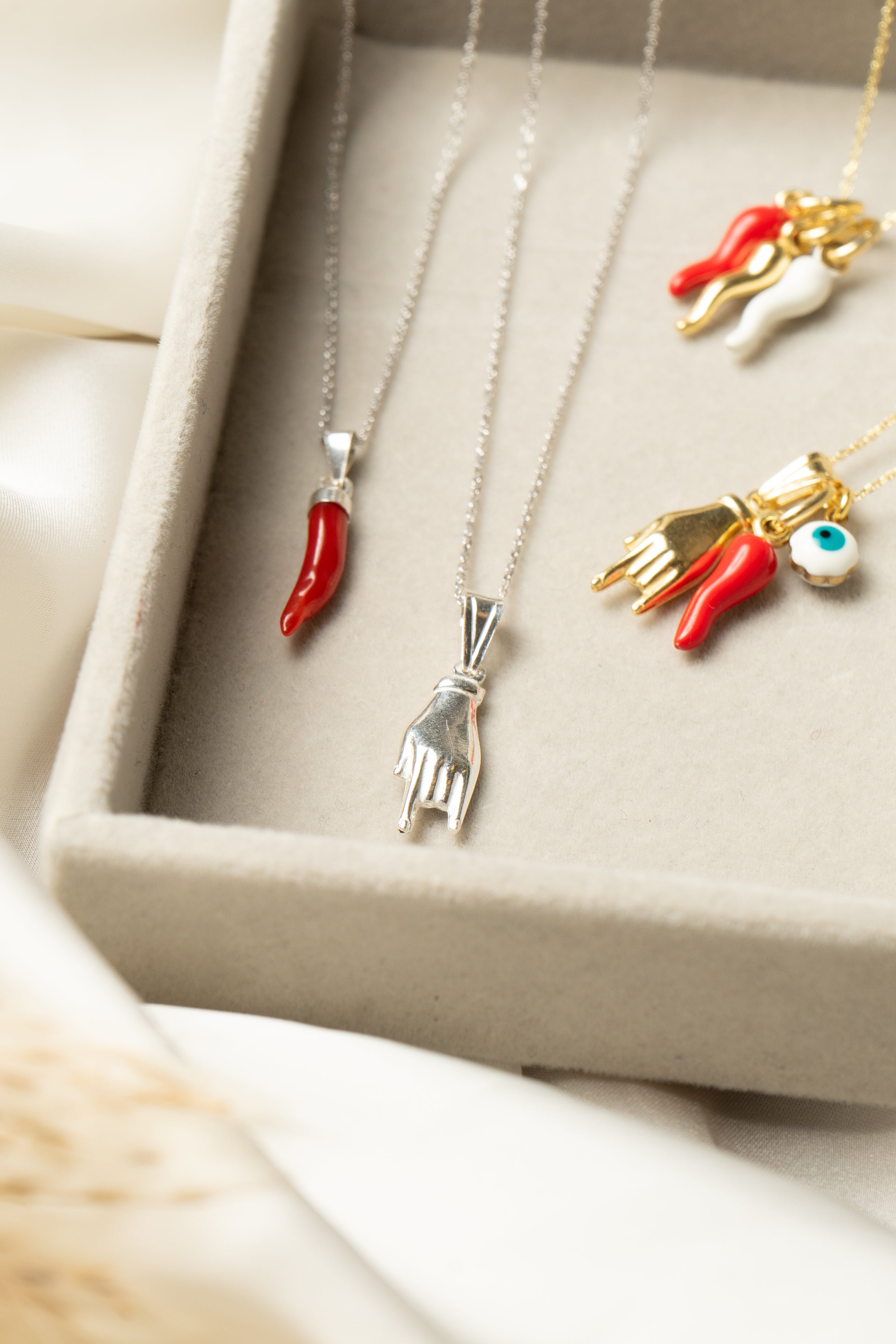 Collana Corno Argento