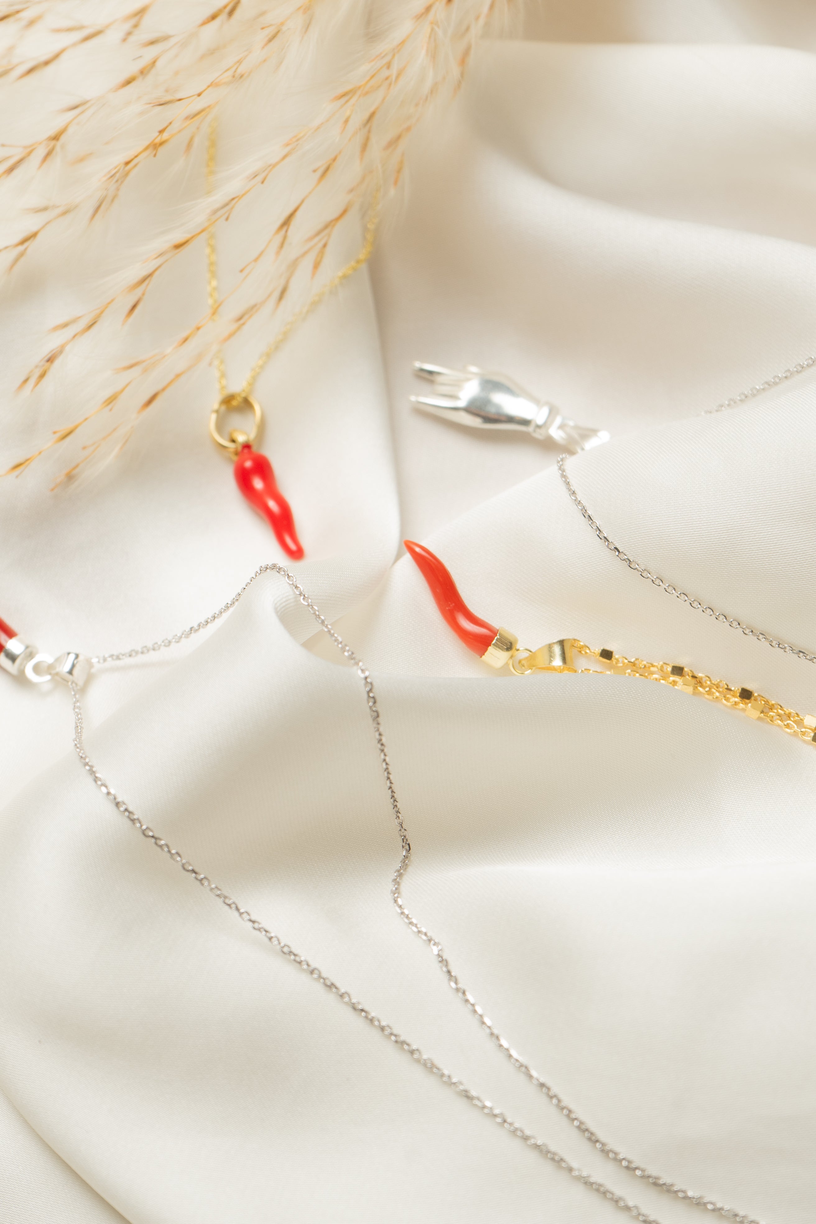 Collana Corno Corallo