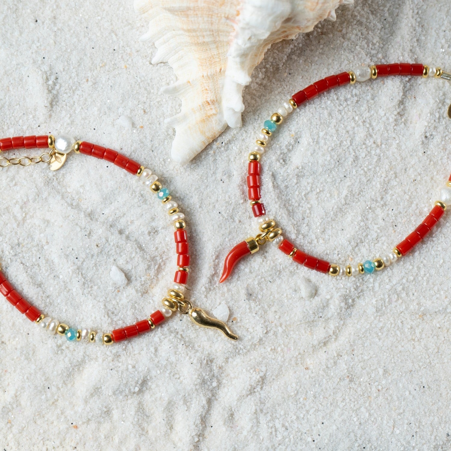 Bracciale Infilato - Collezione Partenope in Rosso