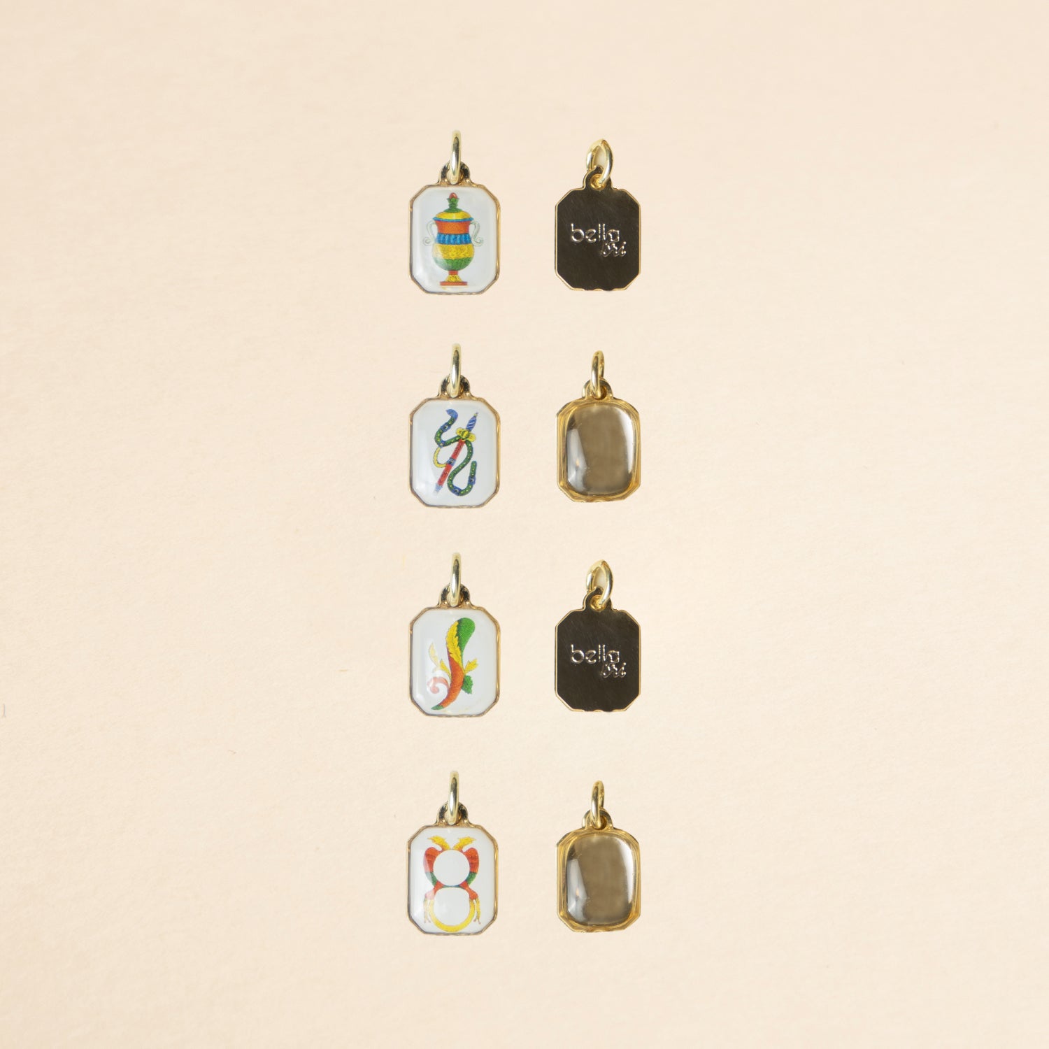 Charms Asso Carte Napoletane Dorato