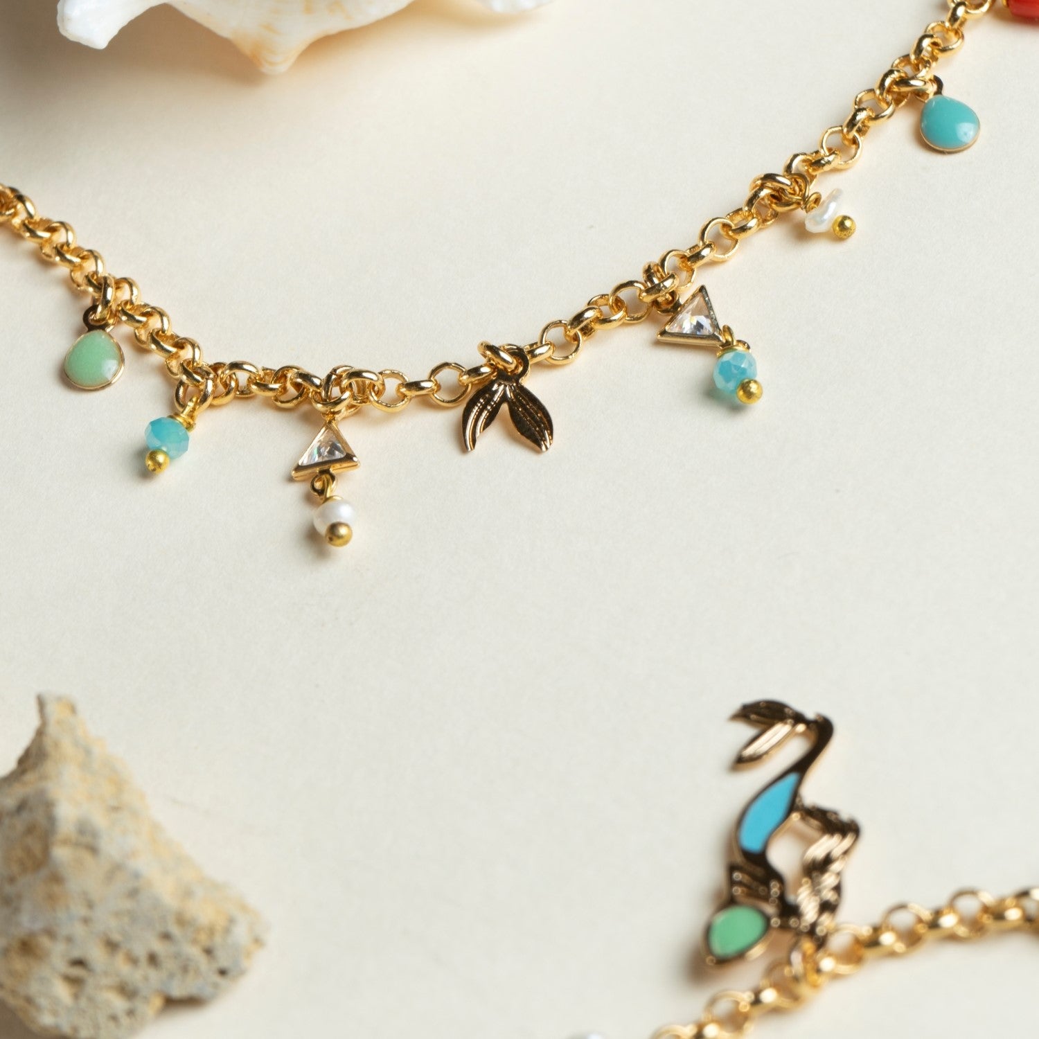 Bracciale Multicharms - Collezione Partenope in Rosso