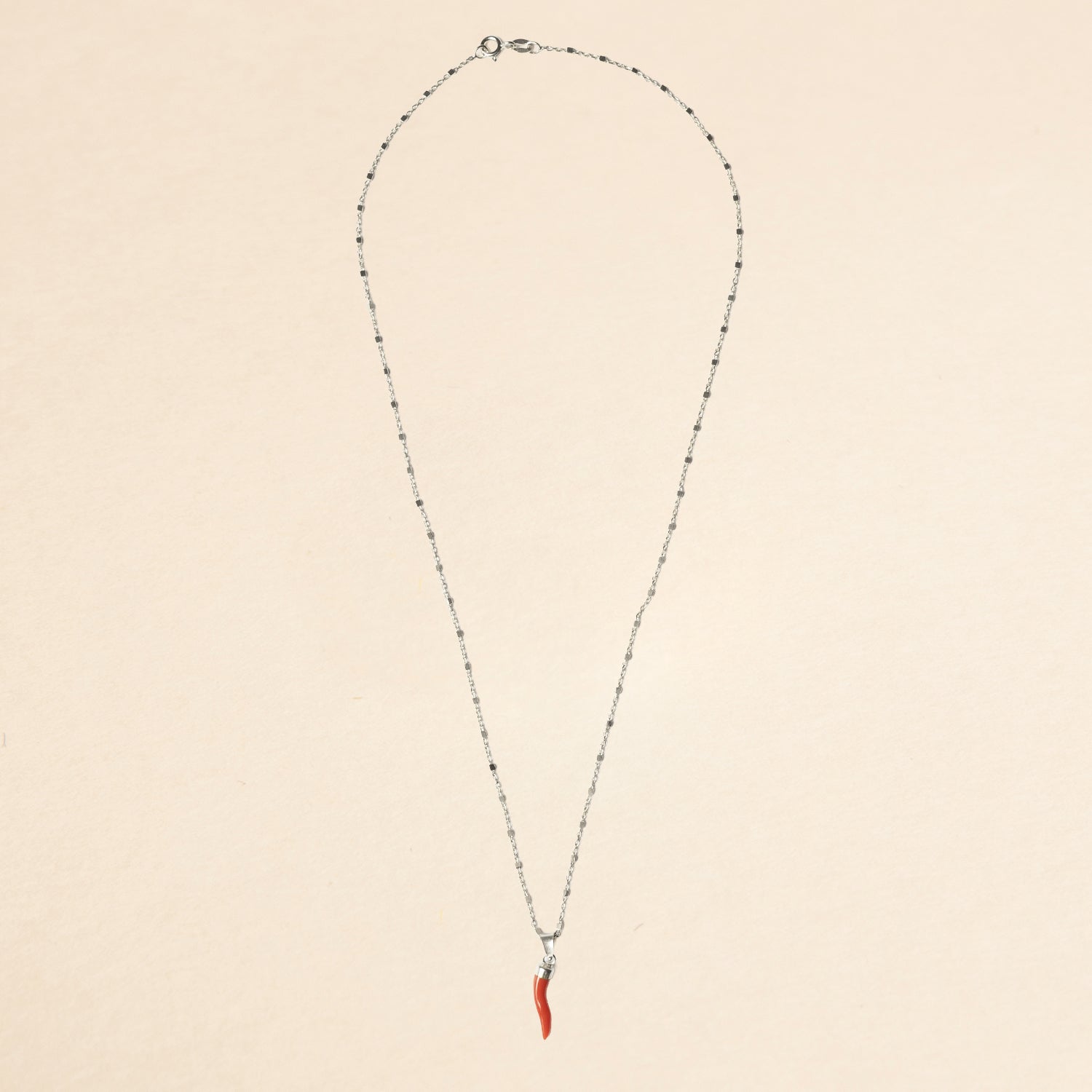 Collana Lux Corno Corallo