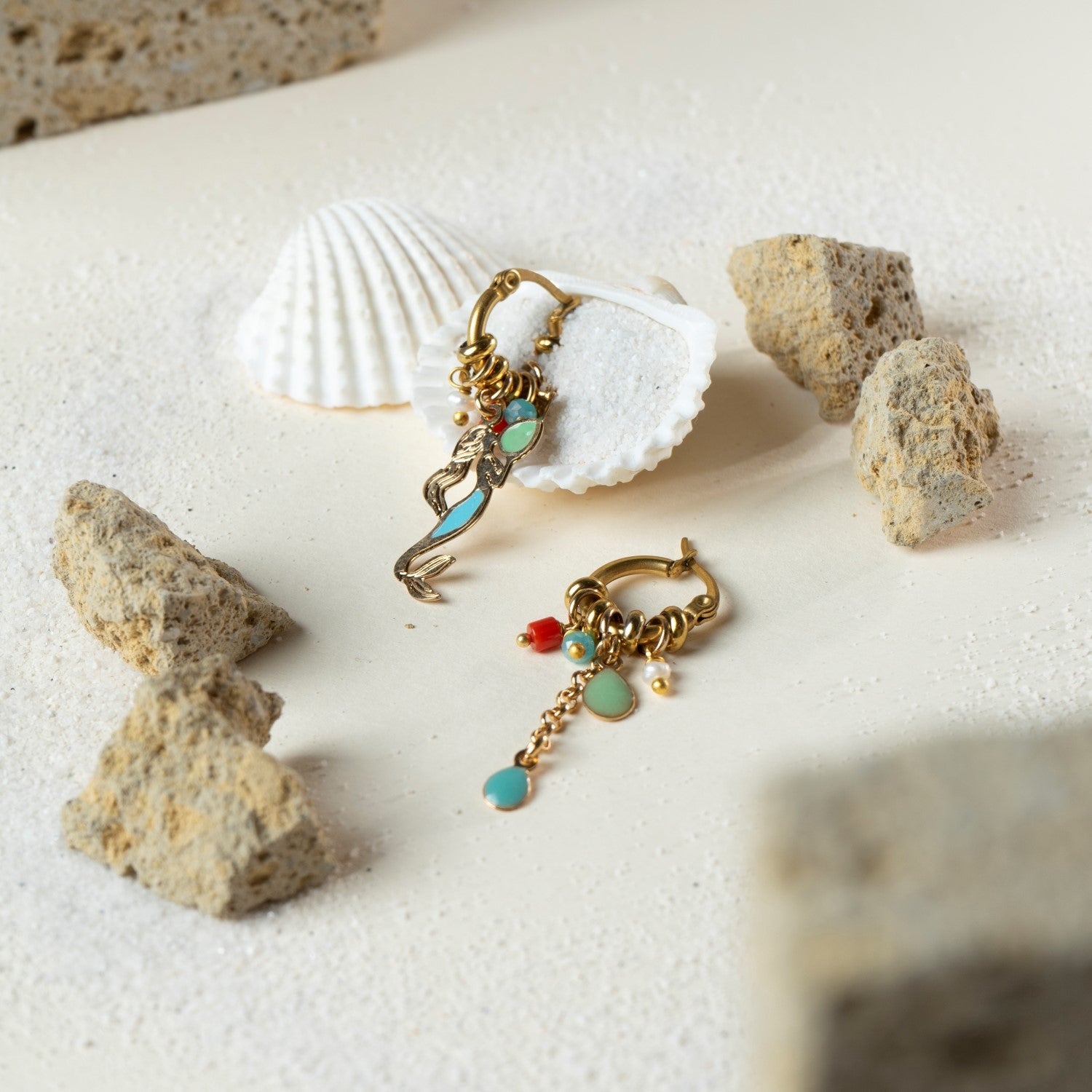 Orecchini cerchietto - Collezione Partenope in Rosso