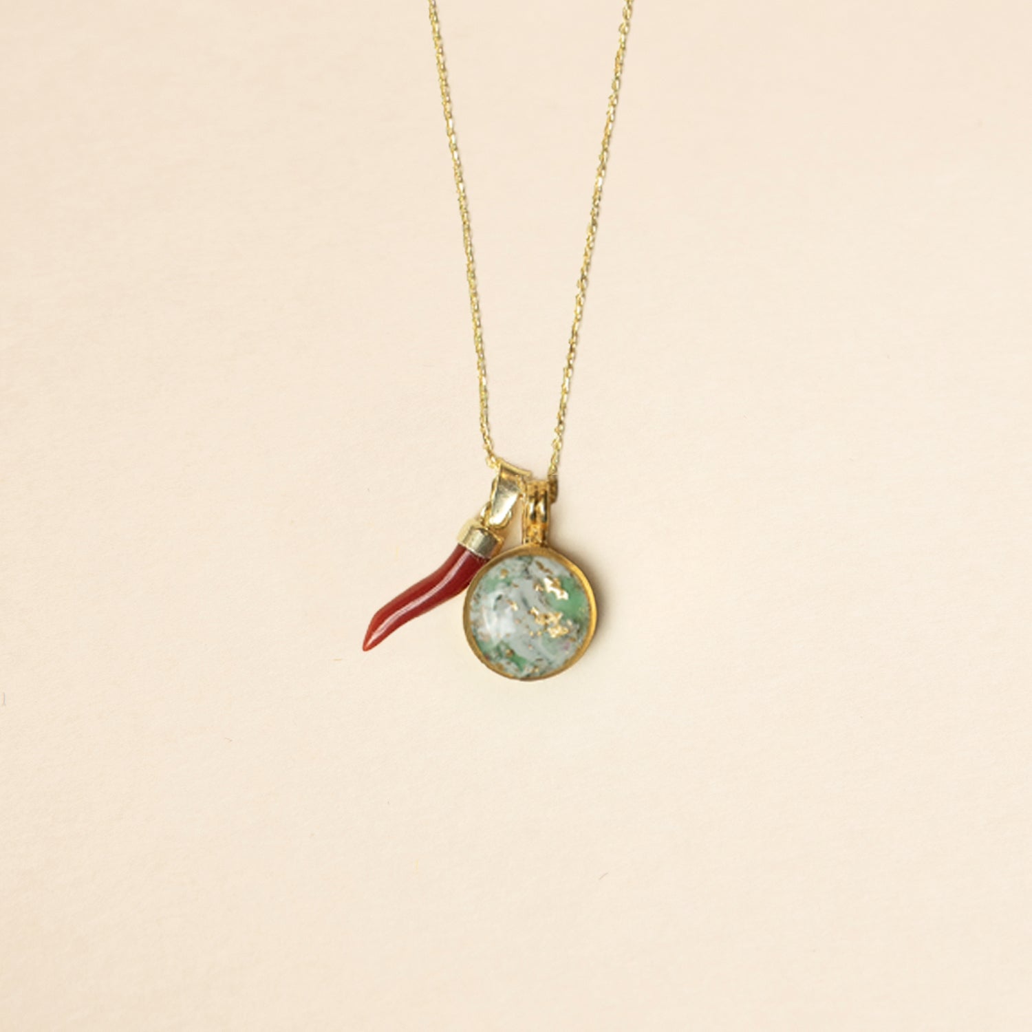 Green Marble Necklace
