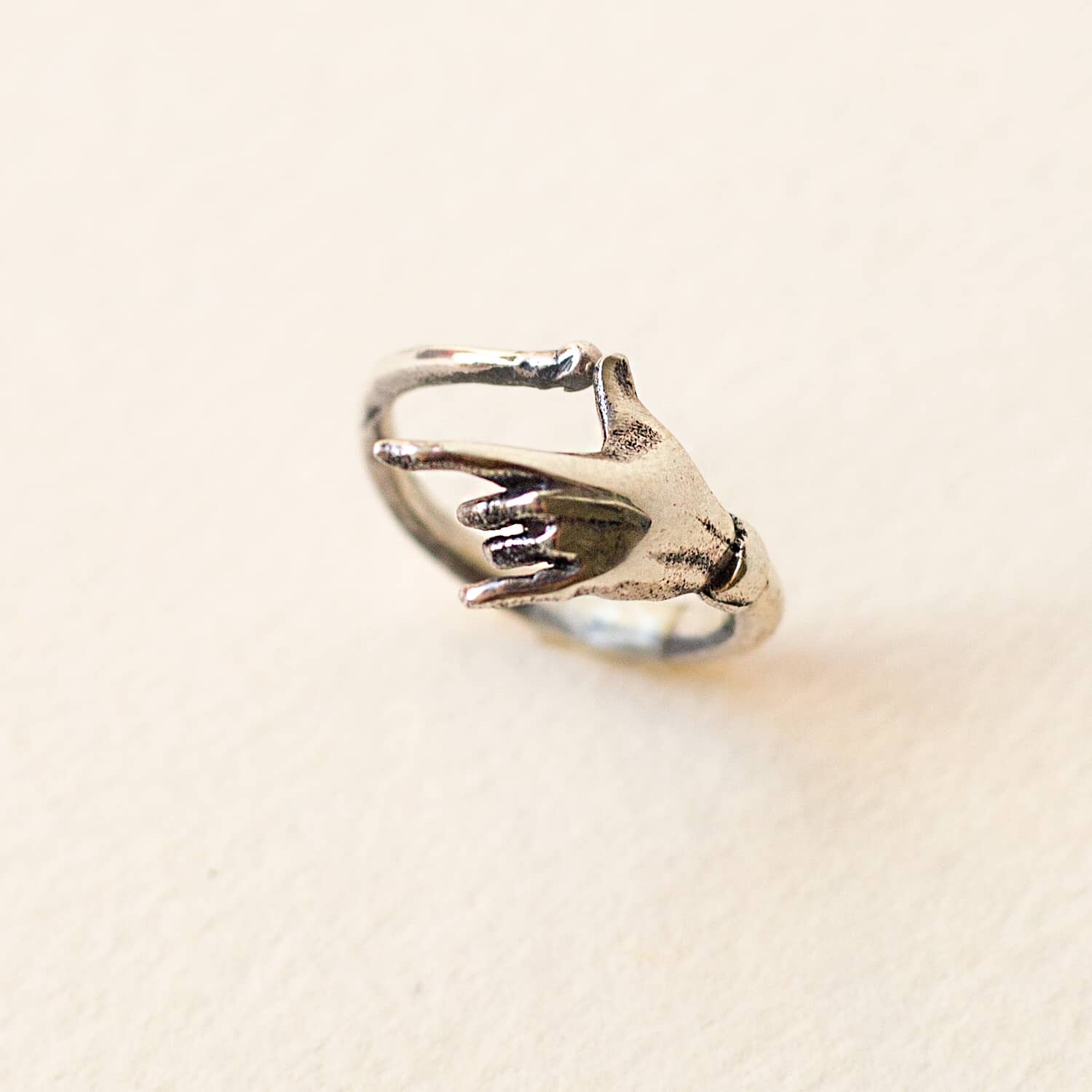 anello love argento